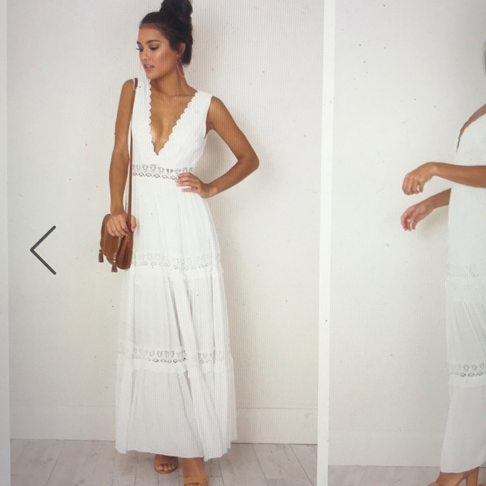 SHOW PO- White Maxi Dress